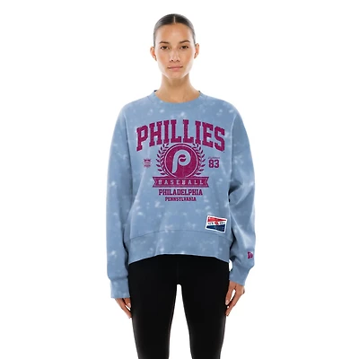 New Era Light Philadelphia Phillies Throwback Oversized Boxy Sweatshirt