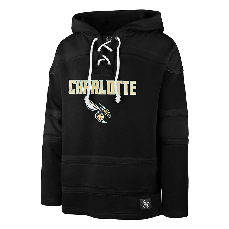 '47 Charlotte Hornets 2022/23 Pregame MVP Lacer Pullover Hoodie - City Edition
