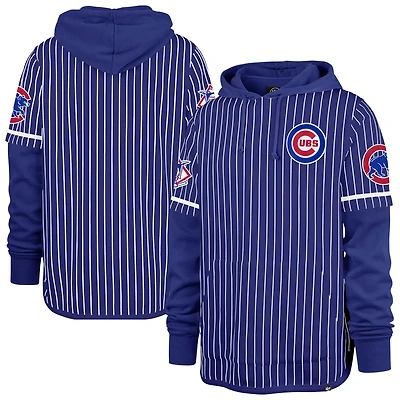 '47 Chicago Cubs Pinstripe Double Header Pullover Hoodie