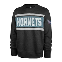 '47 Heather Charlotte Hornets Tribeca Emerson Pullover Sweatshirt