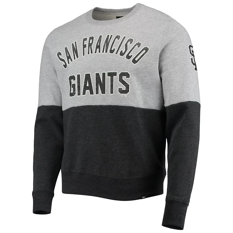 '47 Heathered Gray/Heathered San Francisco Giants Two-Toned Team Pullover Sweatshirt