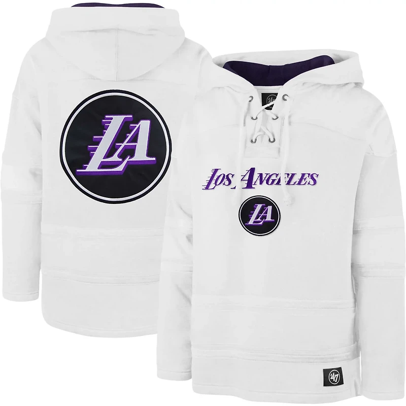 '47 Los Angeles Lakers 2022/23 Pregame MVP Lacer Pullover Hoodie - City Edition