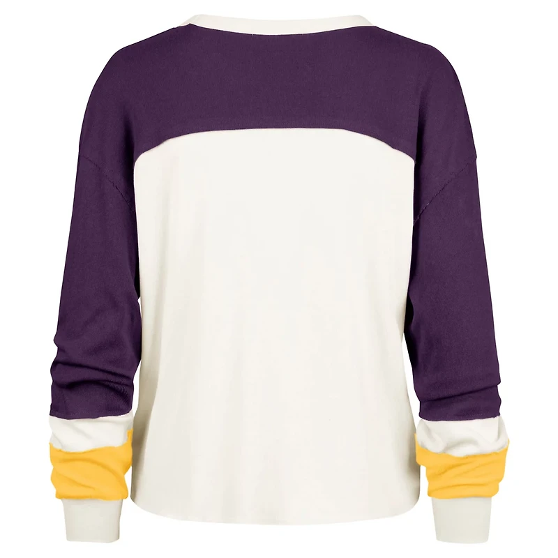 '47 Los Angeles Lakers Curve Raglan Long Sleeve T-Shirt