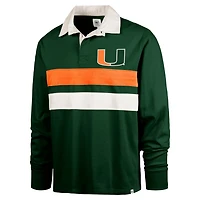 '47 Miami Hurricanes Clubhouse Knox Thames Long Sleeve Rugby Polo