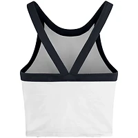 '47 Michigan Wolverines Energize Sporty Cropped Racerback Tank Top