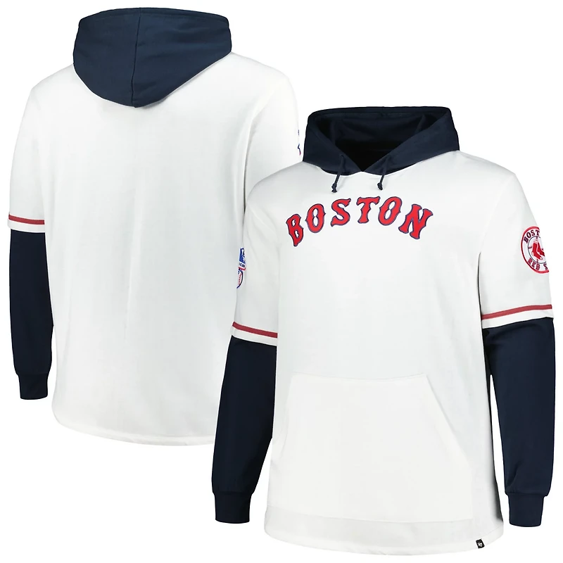 '47 Navy Boston Red Sox Big  Tall Trifecta Shortstop Pullover Hoodie