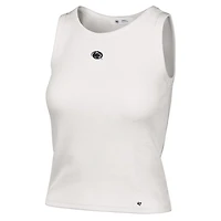 '47 Penn State Nittany Lions Micro Logo Ribbed Cropped Tank Top