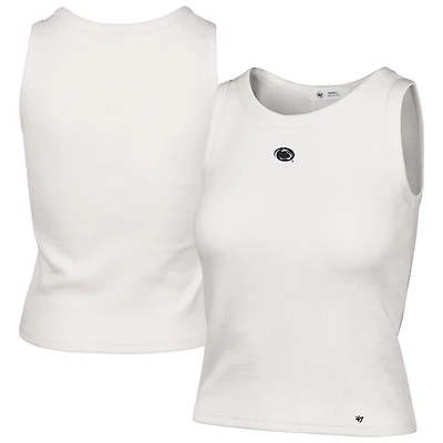 '47 Penn State Nittany Lions Micro Logo Ribbed Cropped Tank Top