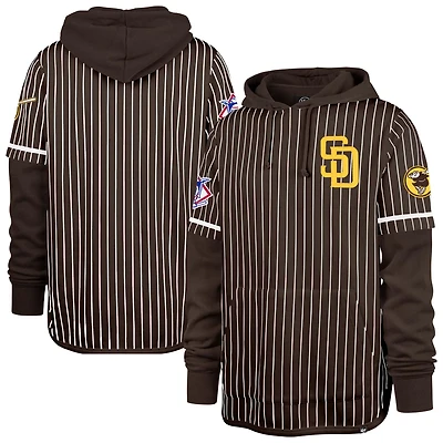'47 San Diego Padres Pinstripe Double Header Pullover Hoodie