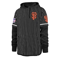 '47 San Francisco Giants Pinstripe Double Header Pullover Hoodie