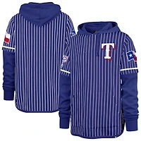 '47 Texas Rangers Pinstripe Double Header Pullover Hoodie
