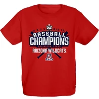 84 Arizona Wildcats 2025 Big 12 Baseball Conference Tournament Champions Locker Room T-Shirt
