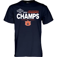 84 Auburn Tigers 2024 SEC Basketball Conference Tournament Champions Locker Room T-Shirt