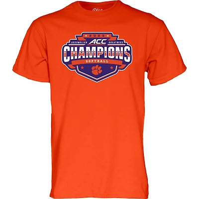 84 Clemson Tigers 2025 ACC Softball Conference Tournament Champions Locker Room T-Shirt