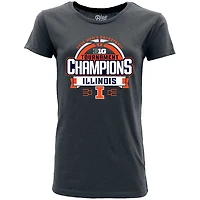 84 Illinois Fighting Illini 2024 Big 10 Men's Basketball Conference Tournament Champions Locker Room T-Shirt