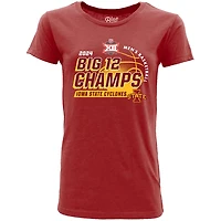 84 Iowa State Cyclones 2024 Big 12 Men's Basketball Conference Tournament Champions Locker Room T-Shirt