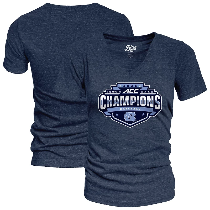 84 North Carolina Tar Heels 2025 ACC Baseball Conference Tournament Champions Locker Room V-Neck T-Shirt