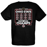 84 Ohio State Buckeyes College Football Playoff 2024 National Champions Schedule T-Shirt