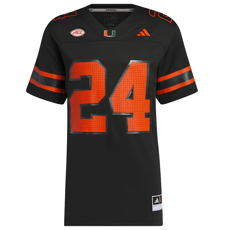 adidas 24 Miami Hurricanes Premier Strategy Jersey
