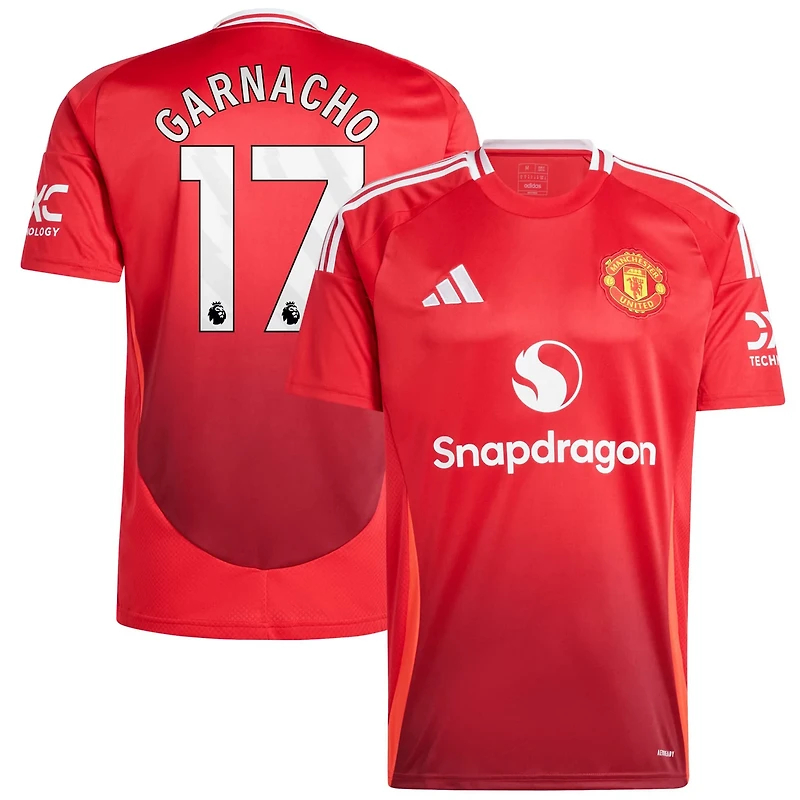 adidas Alejandro Garnacho Manchester United 2024 25 Home Replica Player Jersey