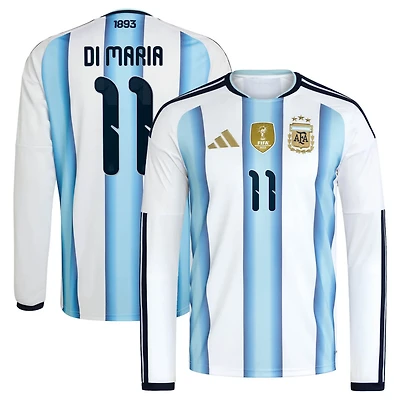 adidas Angel Di Maria Argentina National Team 2026 Home Replica Long Sleeve Jersey