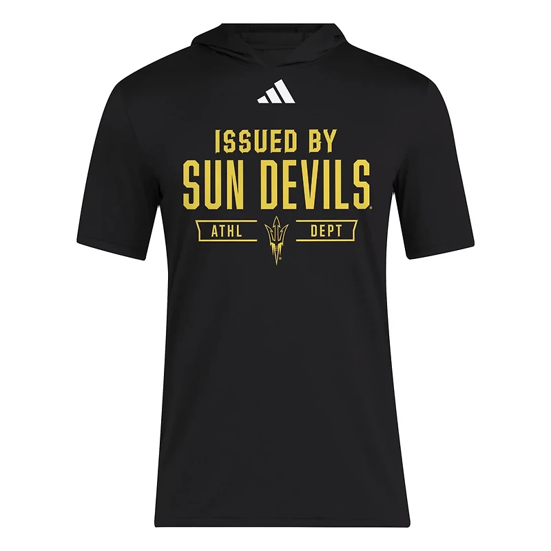 adidas Arizona State Sun Devils 2025 AREOREADY Sideline Training Hooded T-Shirt