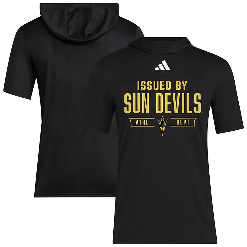 adidas Arizona State Sun Devils 2025 AREOREADY Sideline Training Hooded T-Shirt