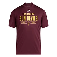adidas Arizona State Sun Devils 2025 Training Performance Team T-Shirt