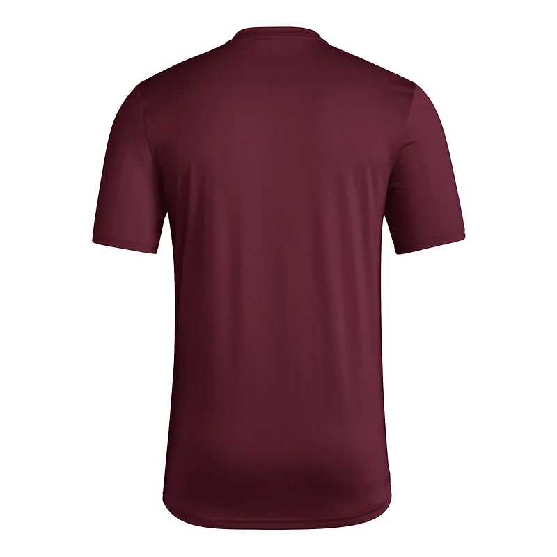 adidas Arizona State Sun Devils Locker On-Court The Fade Pregame AEROREADY T-Shirt