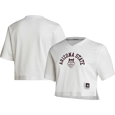 adidas Arizona State Sun Devils Primegreen V-Neck Cropped Jersey