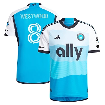 adidas Ashley Westwood Charlotte FC 2024 The Carolina Kit Explore Authentic Player Jersey