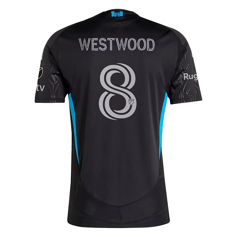 adidas Ashley Westwood Charlotte FC 2025 Fortress Kit Authentic Player Jersey