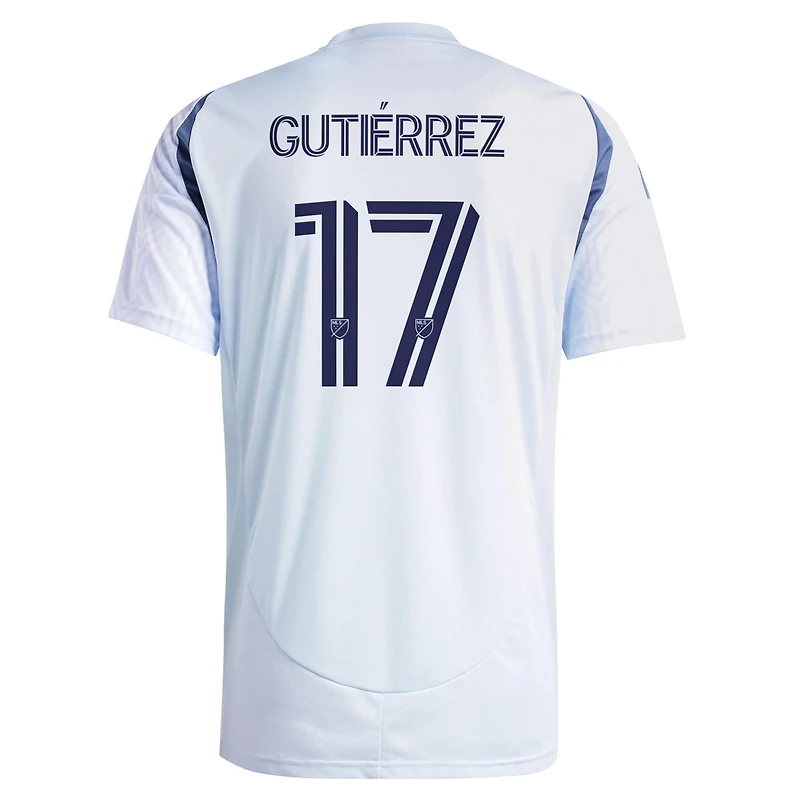 adidas Brian Gutierrez Light Chicago Fire 2025 The Municipal Kit Replica Player Jersey