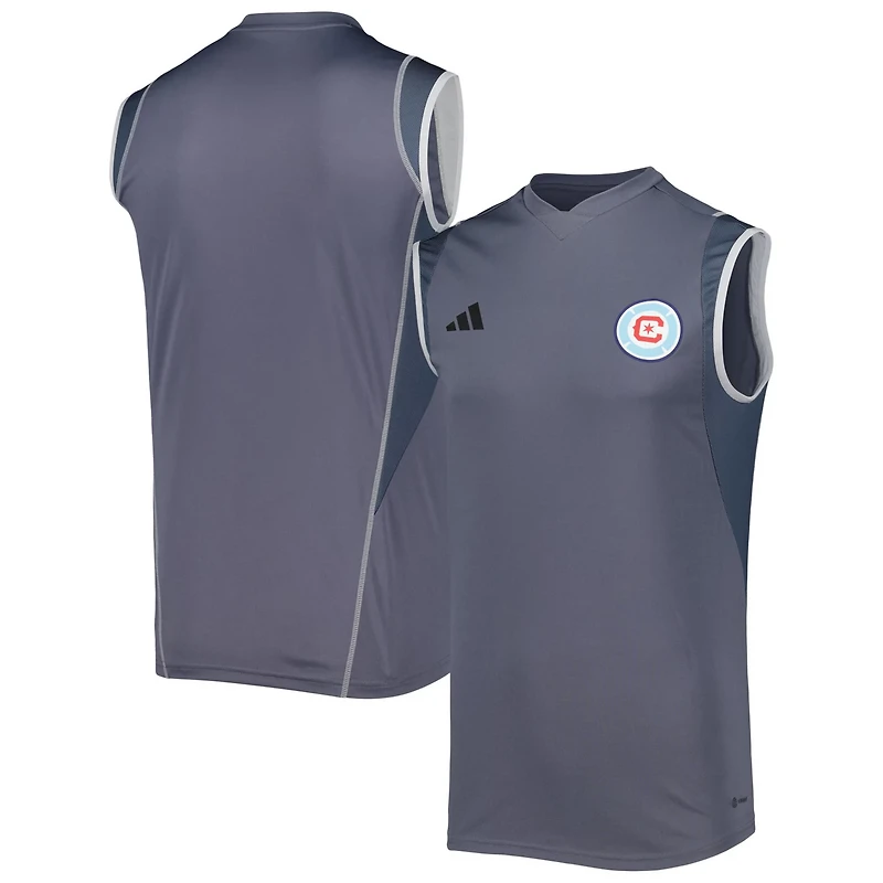 adidas Chicago Fire 2023 On-Field Sleeveless Training Jersey
