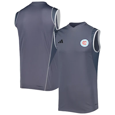 adidas Chicago Fire 2023 On-Field Sleeveless Training Jersey