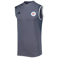 adidas Chicago Fire 2023 On-Field Sleeveless Training Jersey