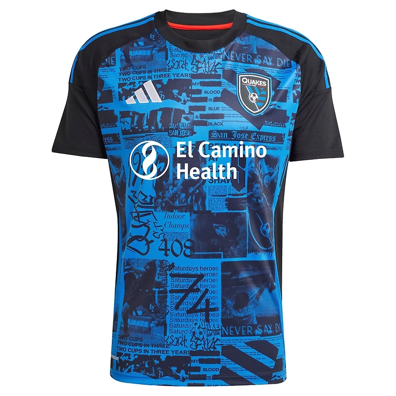 adidas Cristian Arango San Jose Earthquakes 2025 Headliner Replica Player Jersey