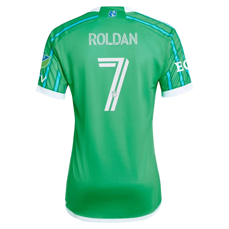 adidas Cristian Roldan Seattle Sounders FC 2024 The Anniversary Kit Authentic Player Jersey