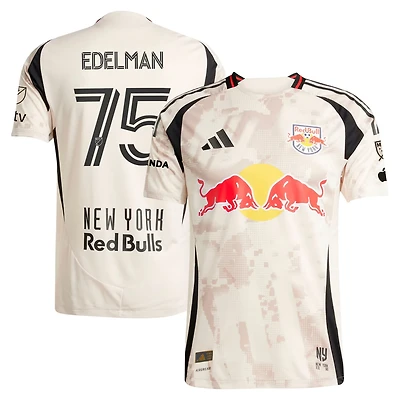 adidas Daniel Edelman New York Red Bulls 2025 Stone Kit Authentic Player Jersey