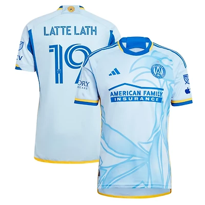 adidas Emmanuel Latte Lath Light Atlanta United FC 2024 The Resurgens Kit Authentic Player Jersey