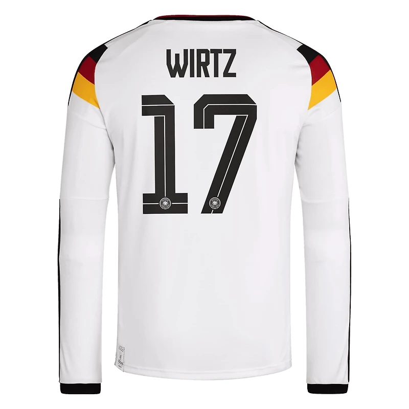 adidas Florian Wirtz Germany National Team 2026 Home Replica Long Sleeve Jersey