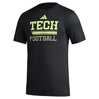 adidas Georgia Tech Yellow Jackets Sideline Strategy Glow Pregame T-Shirt