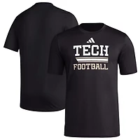 adidas Georgia Tech Yellow Jackets Sideline Strategy Glow Pregame T-Shirt