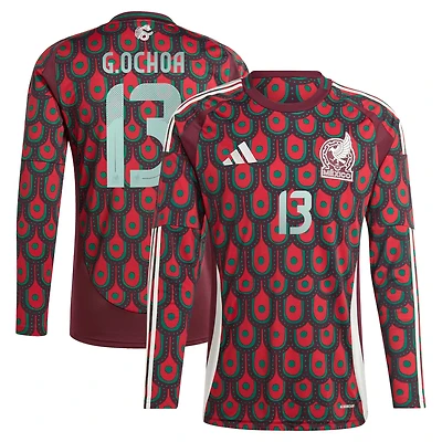 adidas Guillermo Ochoa Mexico National Team 2024 Home Replica Player Long Sleeve Jersey