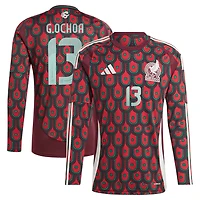 adidas Guillermo Ochoa Mexico National Team 2024 Home Replica Player Long Sleeve Jersey