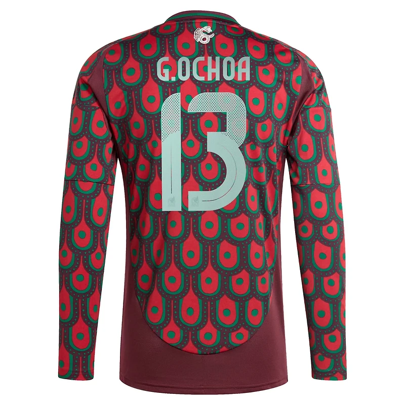 adidas Guillermo Ochoa Mexico National Team 2024 Home Replica Player Long Sleeve Jersey