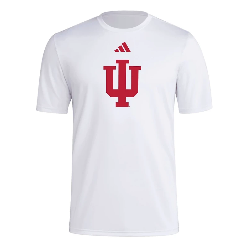 adidas Indiana Hoosiers Primary Locker Logo Pre-Game AEROREADY T-Shirt