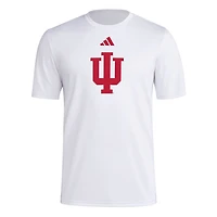 adidas Indiana Hoosiers Primary Locker Logo Pre-Game AEROREADY T-Shirt
