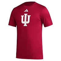 adidas Indiana Hoosiers Primary Locker Logo Pre-Game AEROREADY T-Shirt