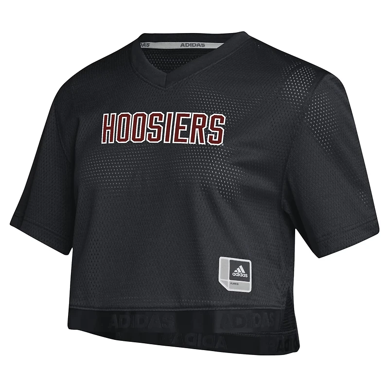 adidas Indiana Hoosiers Primegreen V-Neck Cropped Jersey